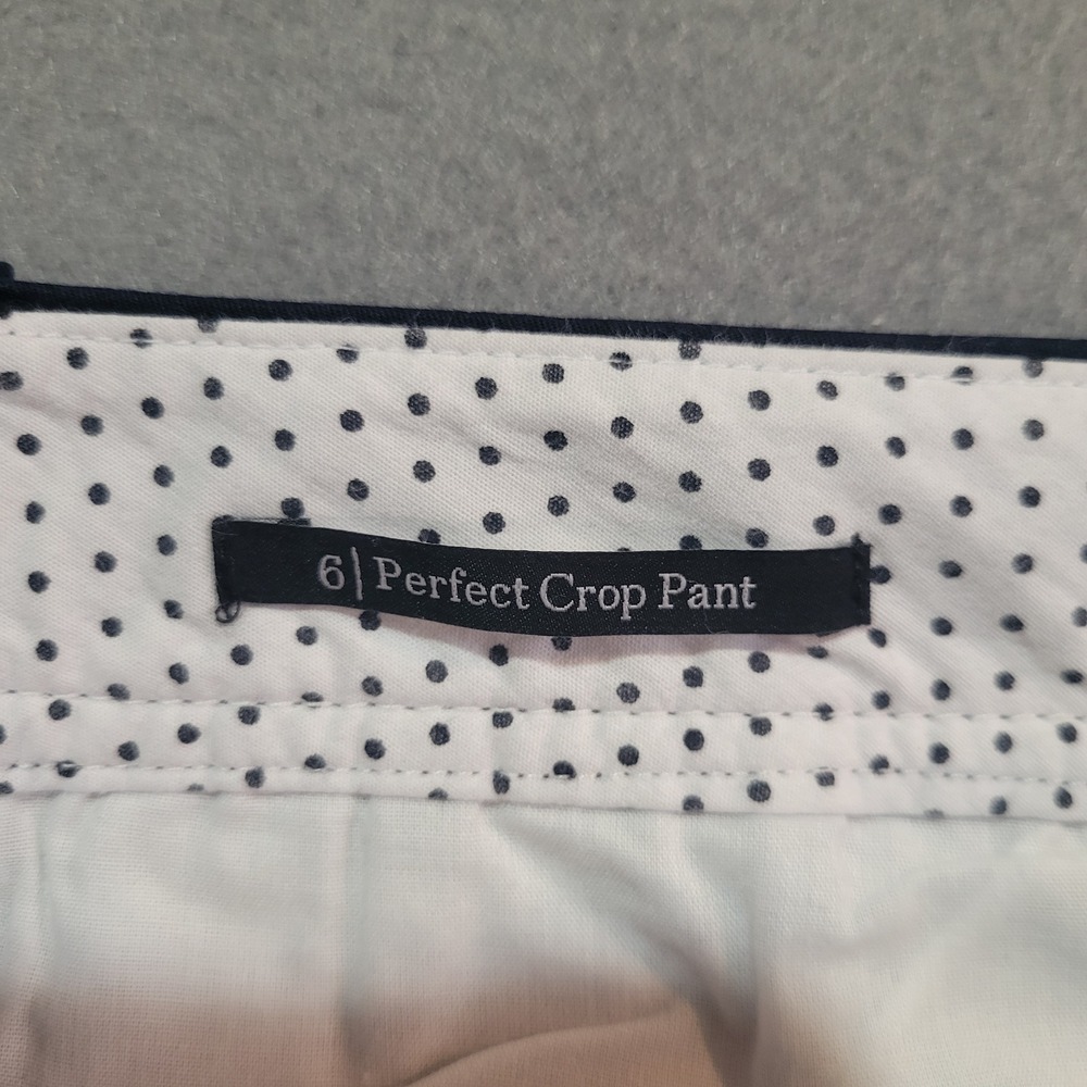 Talbots Perfect Crop Pant Navy Blue Slim Leg Mid Rise Size 6 NEW - Picture 4 of 10